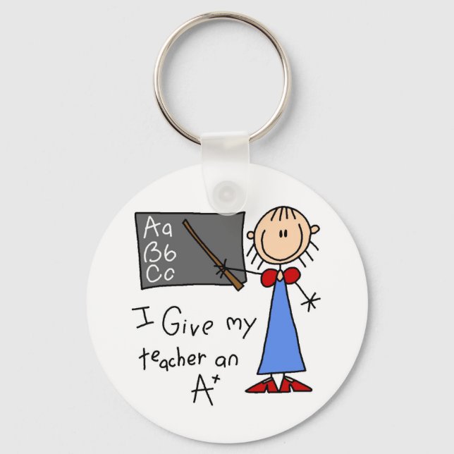 A Plus Teacher Keychain (Front)