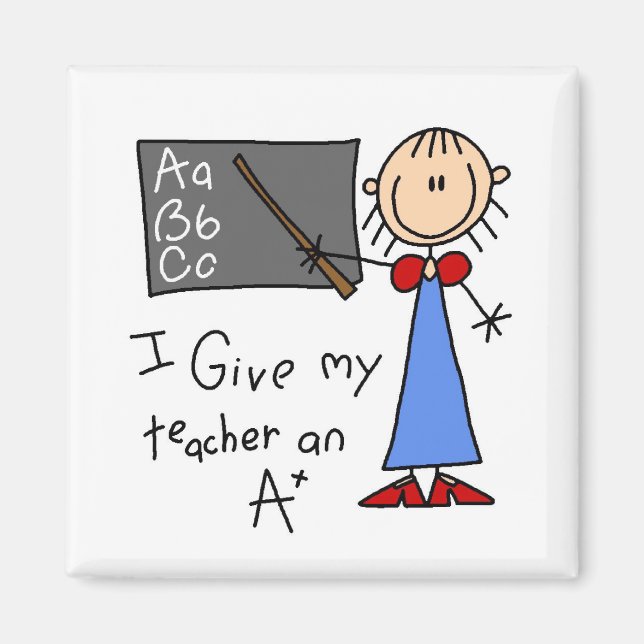A Plus Teacher Magnet (Front)