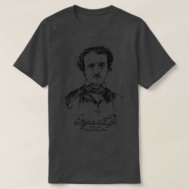 A Poe American writer poet literary T-Shirt (Design Front)
