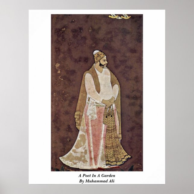 A Poet In A Garden By Muhammad Ali Poster (Front)