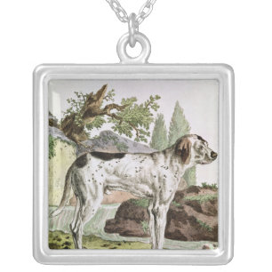 A Pointer, illustration from 'Histoire Silver Plated Necklace