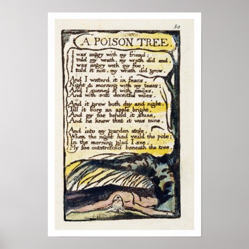 A Poison Tree plate 50 Bentley 49 from Songs Poster