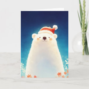 A Polar Bear Seasonal Charm Card