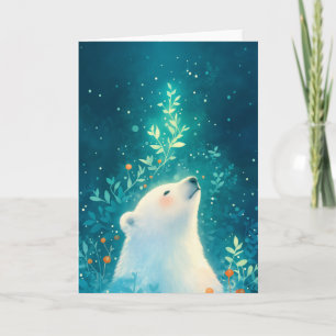 A Polar Bear Tranquil Night Card
