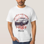 A Police Car Protect T-Shirt