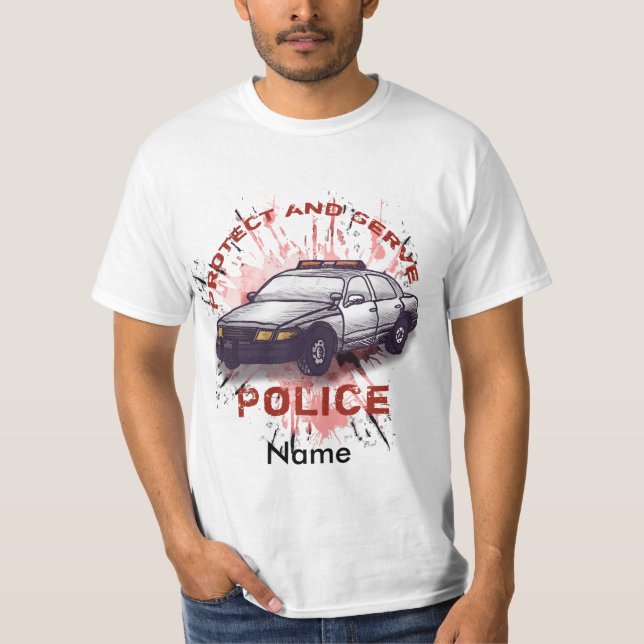 A Police Car Protect T-Shirt (Front)