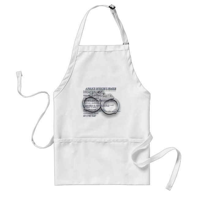 A POLICE OFFICER'S PRAYER ADULT APRON (Front)