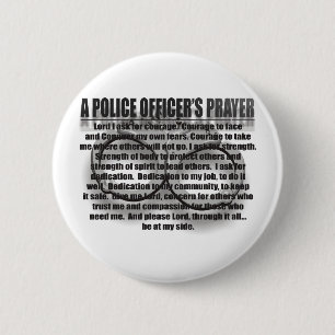 A POLICE OFFICER'S PRAYER BUTTON
