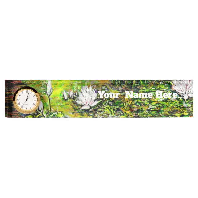 A Pond with Unpure Thoughts Desk Name Plate (Front)