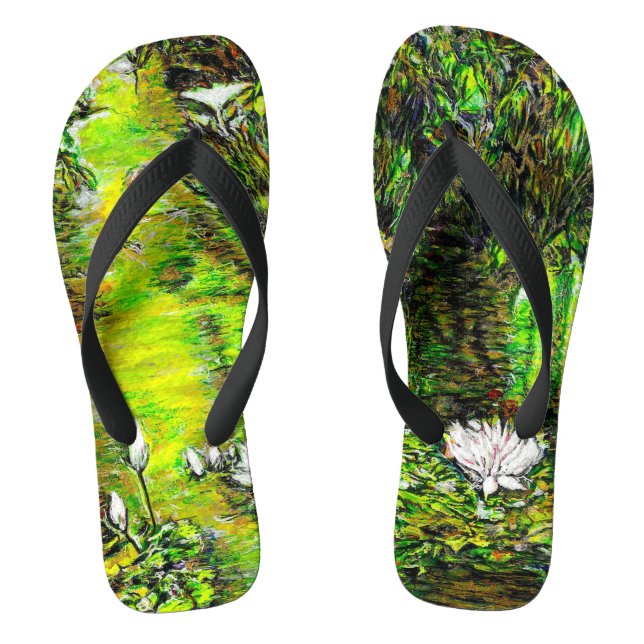 A Pond with Unpure Thoughts Flip Flops (Footbed)