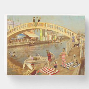 A Ponte dos Carcavelos de Aveiro (Portugal) Wooden Box Sign