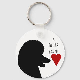 "A Poodle has my heart" keychain