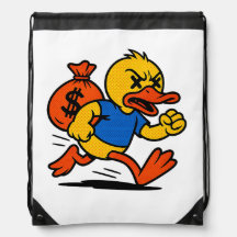 A POP ART STYLE THIEF DUCK Tote Bag