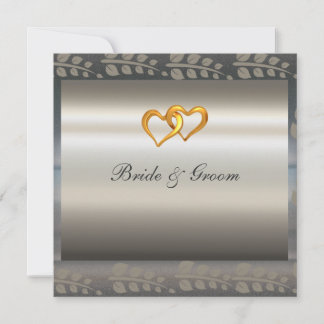 A Popular Elegant Silver Wedding Invitation