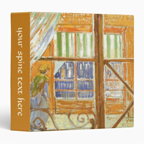 A Pork Butchers Shop Window by Vincent van Gogh 3 Ring Binder