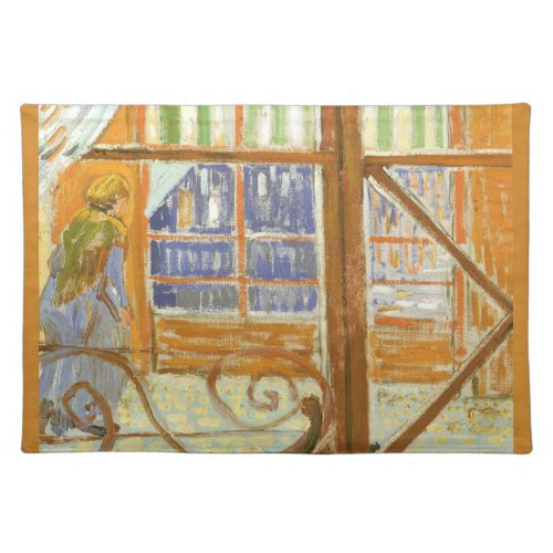 A Pork Butchers Shop Window by Vincent van Gogh Cloth Placemat