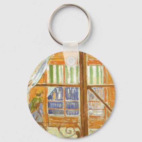 A Pork Butchers Shop Window by Vincent van Gogh Keychain