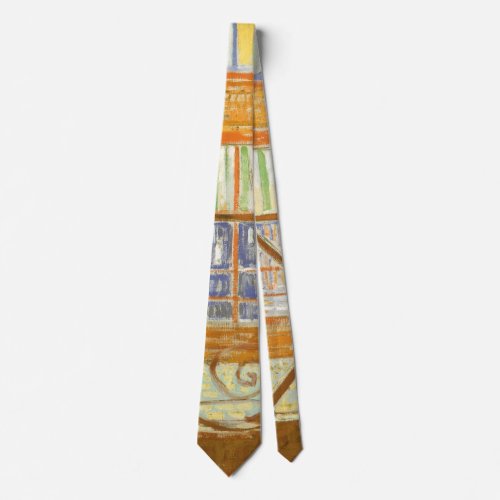 A Pork Butchers Shop Window by Vincent van Gogh Neck Tie