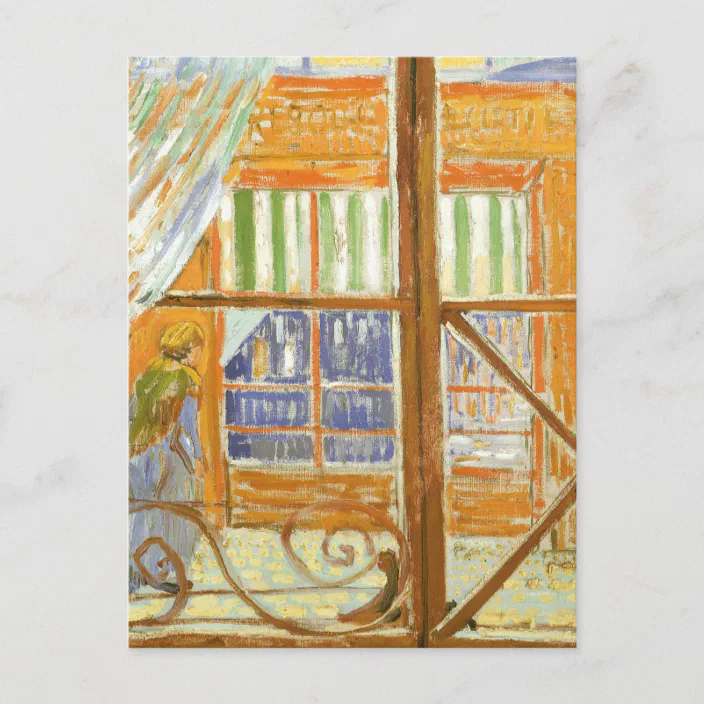 Eerste magnetron bevroren A Pork Butcher's Shop Window by Vincent van Gogh Postcard | Zazzle.com
