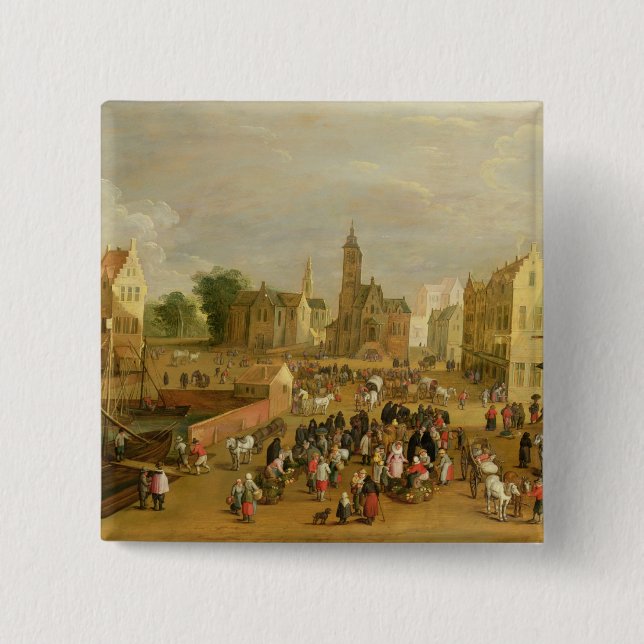 A Port Pinback Button (Front)