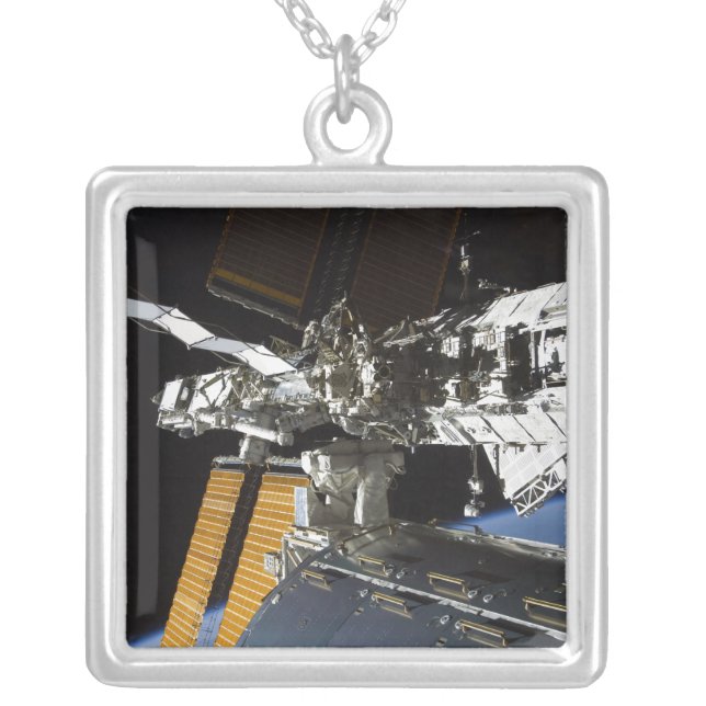 A portion of the Columbus laboratory Silver Plated Necklace (Front)