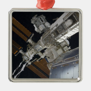A portion of the International Space Station 3 Metal Ornament