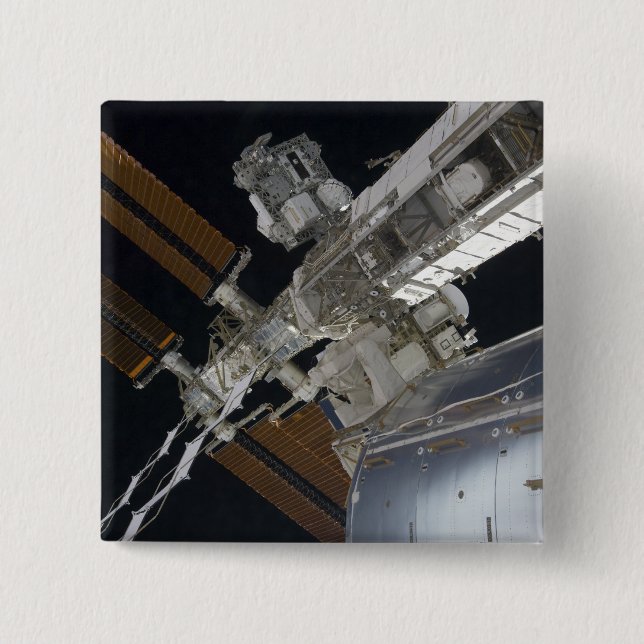 A portion of the International Space Station 3 Pinback Button (Front)