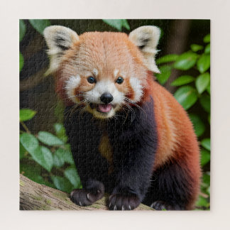 A Portrait of a Cute Red Panda Jigsaw Puzzle