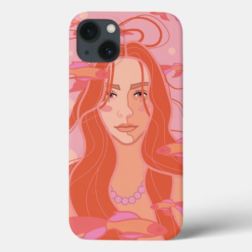  a portrait of a girl  iPhone 13 case