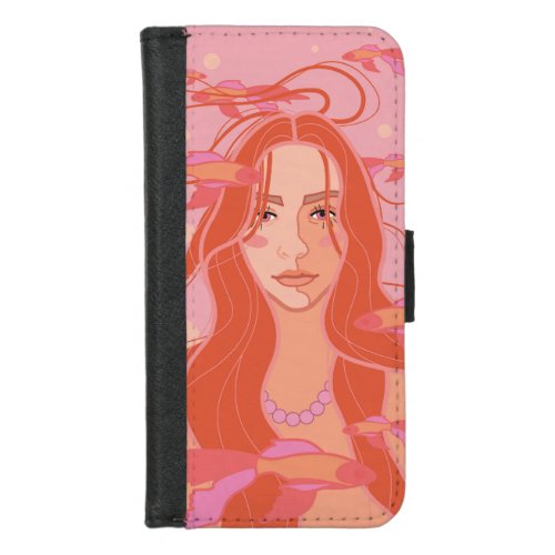  a portrait of a girl  iPhone 87 wallet case