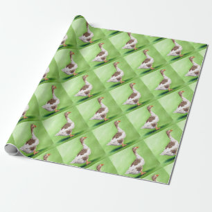 A Portrait of a Goose Wrapping Paper