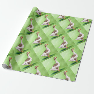 A Portrait of a Goose Wrapping Paper