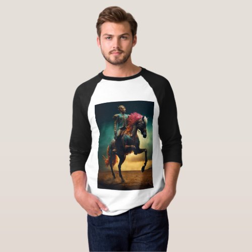 A Portrait of Horse Elegance Wings of the Earth T_Shirt