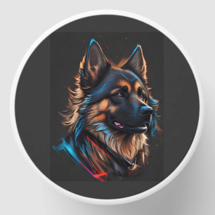 A portrait off an German shepherd dog Mini Candle Favors