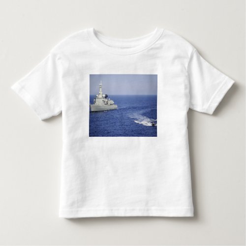 A Portuguese navy team in an inflatable boat Toddler T_shirt