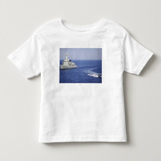 A Portuguese navy team in an inflatable boat Toddler T-shirt (Front)
