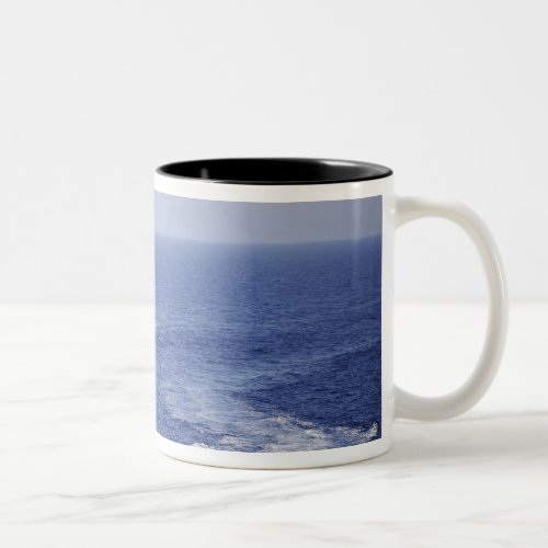 A Portuguese navy team in an inflatable boat Two_Tone Coffee Mug