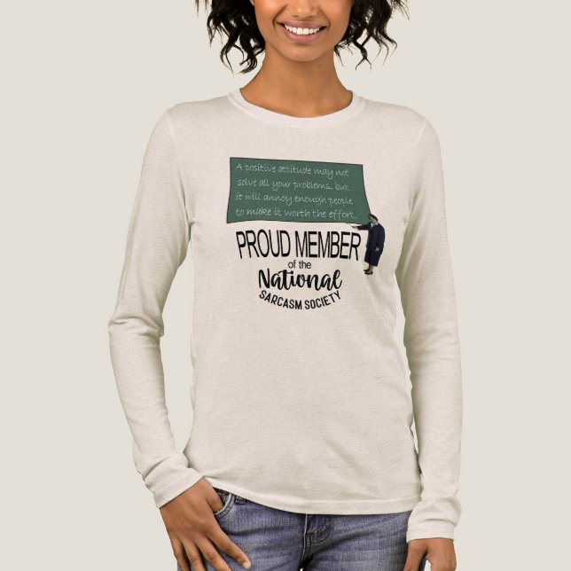 A Positive Attitude May Not Solve All Your Problem Tri-Blend Shirt (Front)