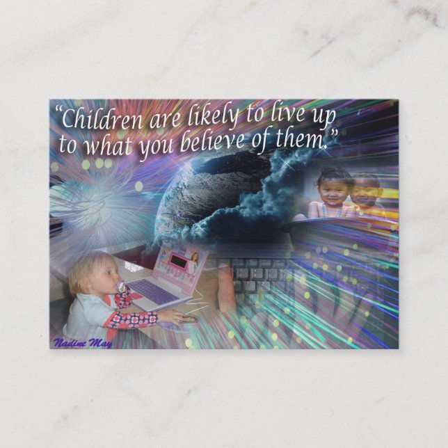 A positive uplifting reminder Quote Enclosure Card (Front)