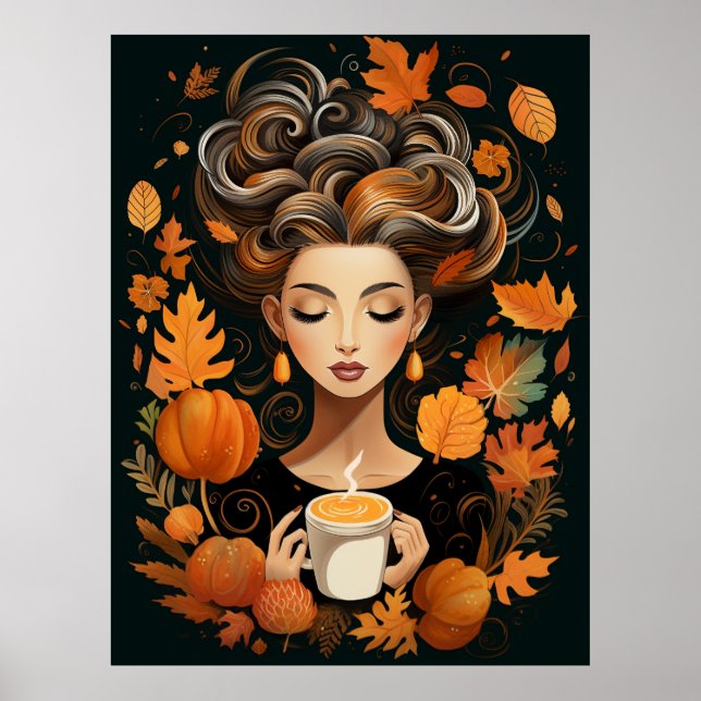 A Poster for Autumn and Coffee Enthusiasts (Front)