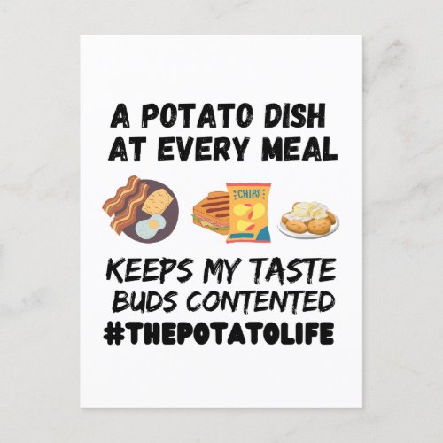 A potato dish at every meal   postcard