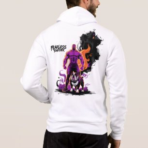 A powerful muscular man hoodie