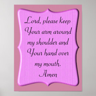 A prayer - art poster