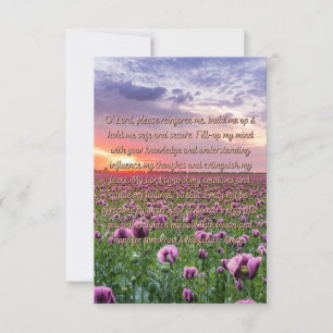 A Prayer For Daily Understanding Flat Greeting Card