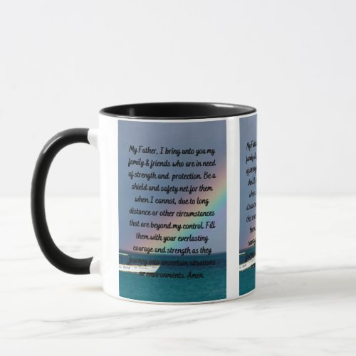 A Prayer For Family  Friends Two_Tone Mug