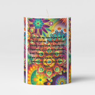 A Prayer For Guidance Pillar Candle