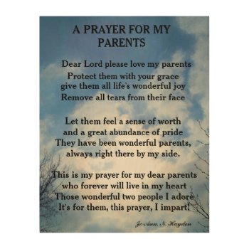 A Prayer For My Parents  Wood Wall Art by JoAnnHayden at Zazzle