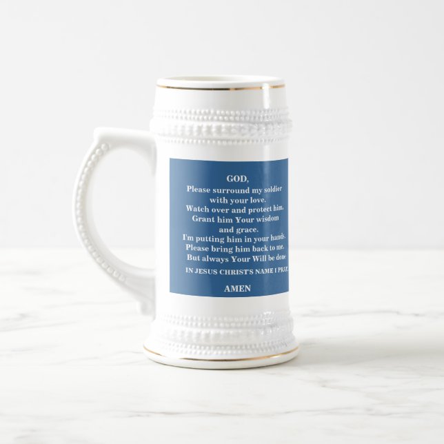 A PRAYER FOR MY SOLDIER - 1118 BEER STEIN (Left)