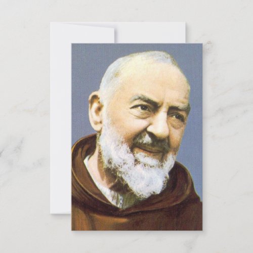 A Prayer for Padre Pios Intercession Prayer Card