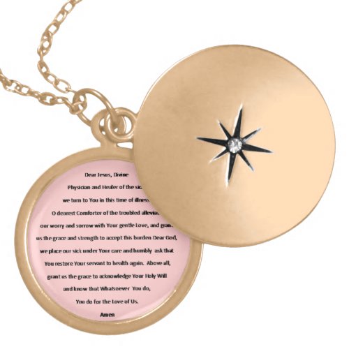 A Prayer for the Ill Locket Necklace